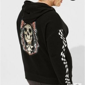 Torrid Muerta Skull Hoody, zip up  4x hoodie